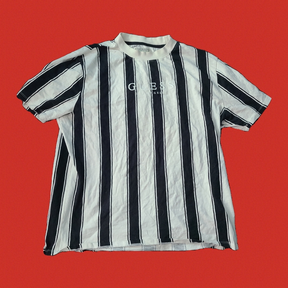 Guess Originals Men’s Stripe Short Sleeves rare vintage T-Shirt